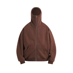 Huili Hersteller neuer maskierter dunkler 360g plus Fleece verdickter Anzug Reißverschluss Hoodie Männer