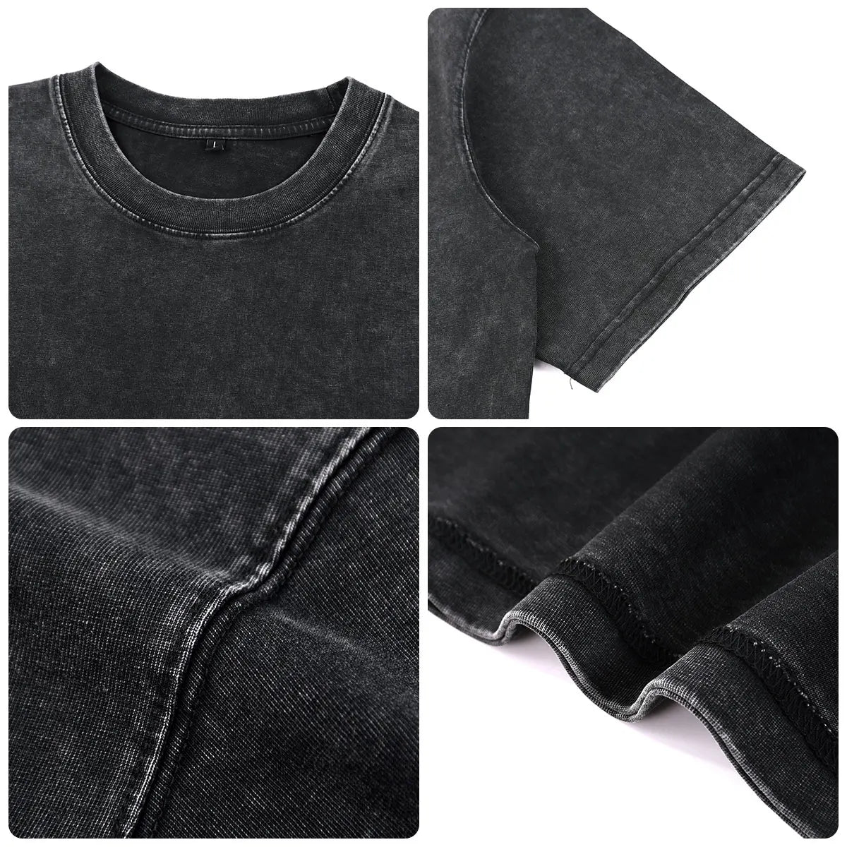 Vintage Fashion Supplier Low MOQ Acid Wash Snowflake Wash Blank Custom Print Mens Oversized T Shirt