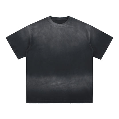 Vintage Fashion Supplier Low MOQ Acid Wash Garment Dye Blank Custom Print Mens Loose Fit T Shirt