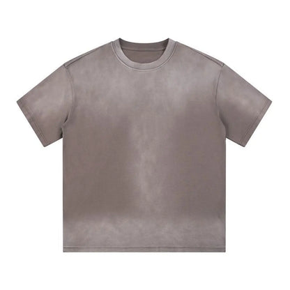 Essential Streetwear Supplier Low MOQ Vintage Acid Wash Blank Custom Logo Mens Loose Fit T Shirt