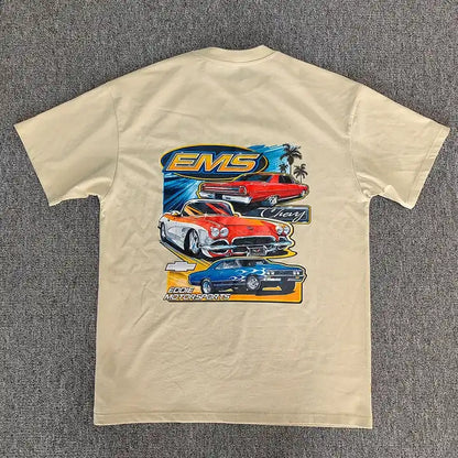 Monster Factory Großhandel, schweres, individuelles DTG-Druck-Übergrößen-Vintage-Y2K-T-Shirt für Herren