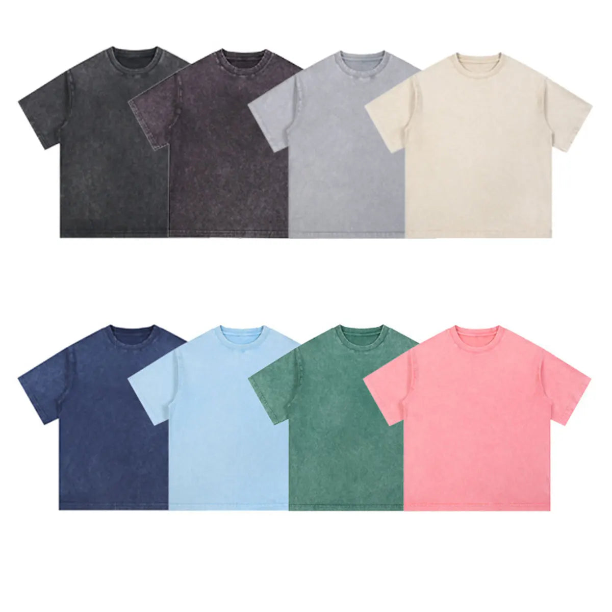 Vintage Fashion Supplier Low MOQ Acid Wash Snowflake Wash Blank Custom Print Mens Oversized T Shirt