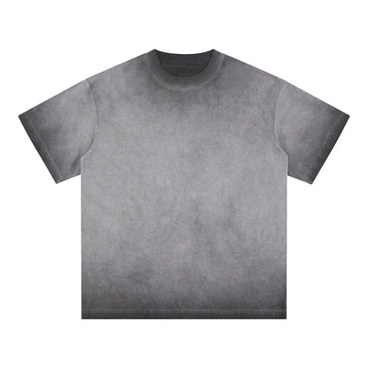 Vintage Fashion Supplier Low MOQ Acid Wash Snowflake Wash Blank Custom Print Mens Loose Fit T Shirt