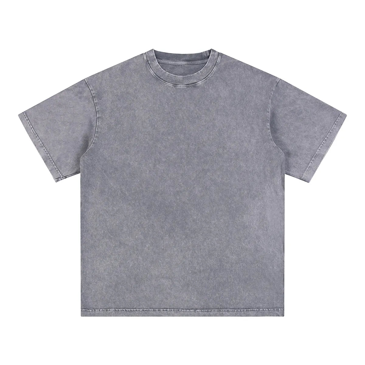 Vintage Fashion Supplier Low MOQ Acid Wash Snowflake Wash Blank Custom Print Mens Loose Fit T Shirt