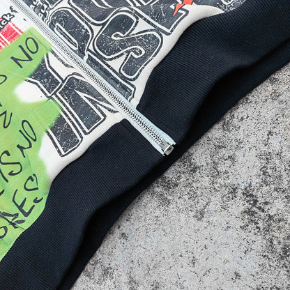 All Over Printed Unisex Streetwear Hoodies Heavyweight Cotton Men Custom logo Print Mens Vintage Graphic Hoodie