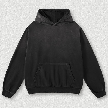 Wholesale Plus Size Unisex 100% Cotton Hoodie Pullover High Quality Mens Blank Oversized Plain Hoodie