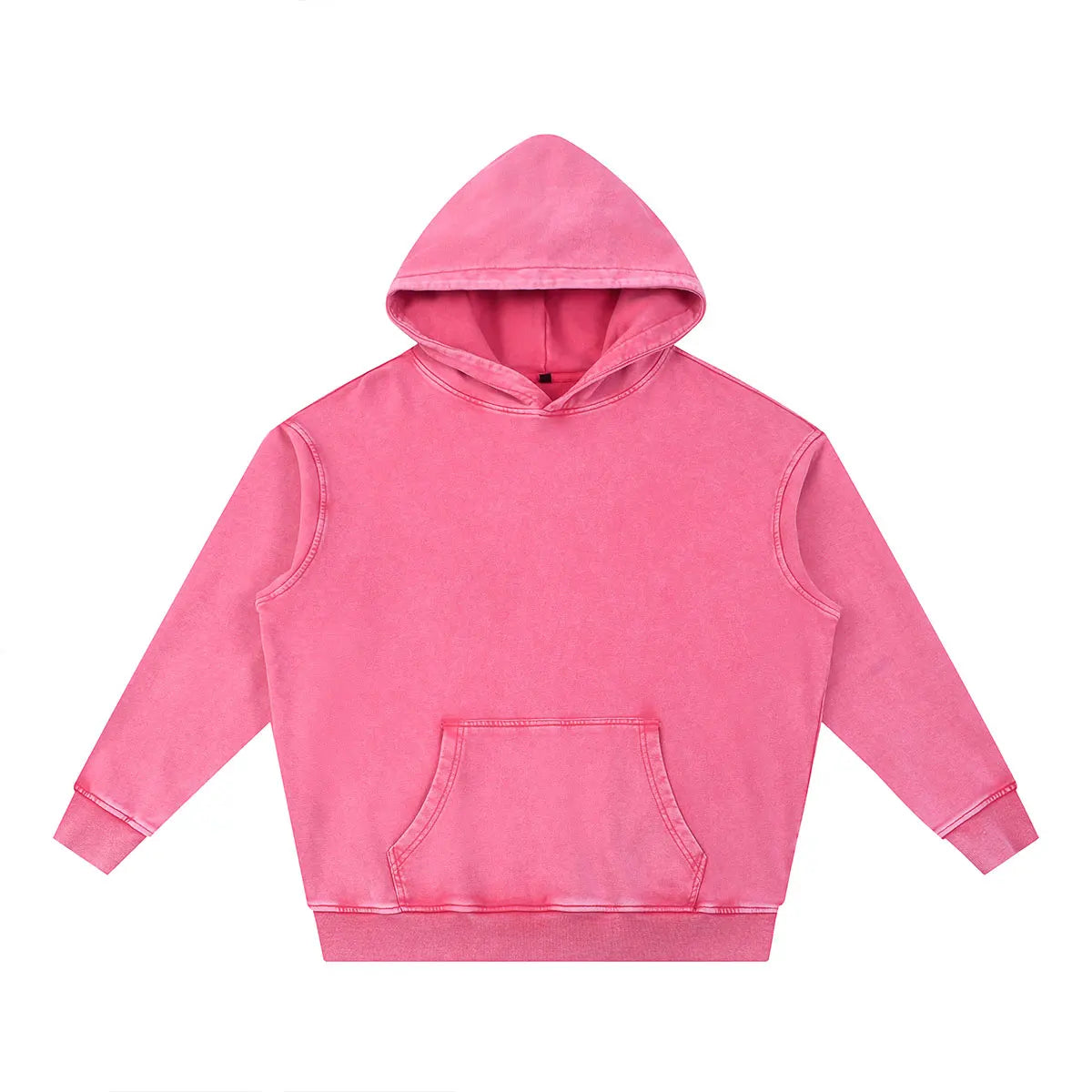 Heavyweight Fleece Supplier Low MOQ Vintage Snowflake Wash Blank Custom Logo Casual Hooded Sweatshirt