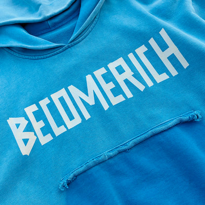 Screen Print 400gsm Heavy Weight Thick Cotton Hoodies Oversized Fit Men Vintage Washed French Terry Pullover Hoodie