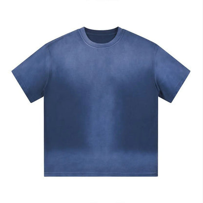 Essential Streetwear Supplier Low MOQ Vintage Acid Wash Blank Custom Logo Mens Loose Fit T Shirt
