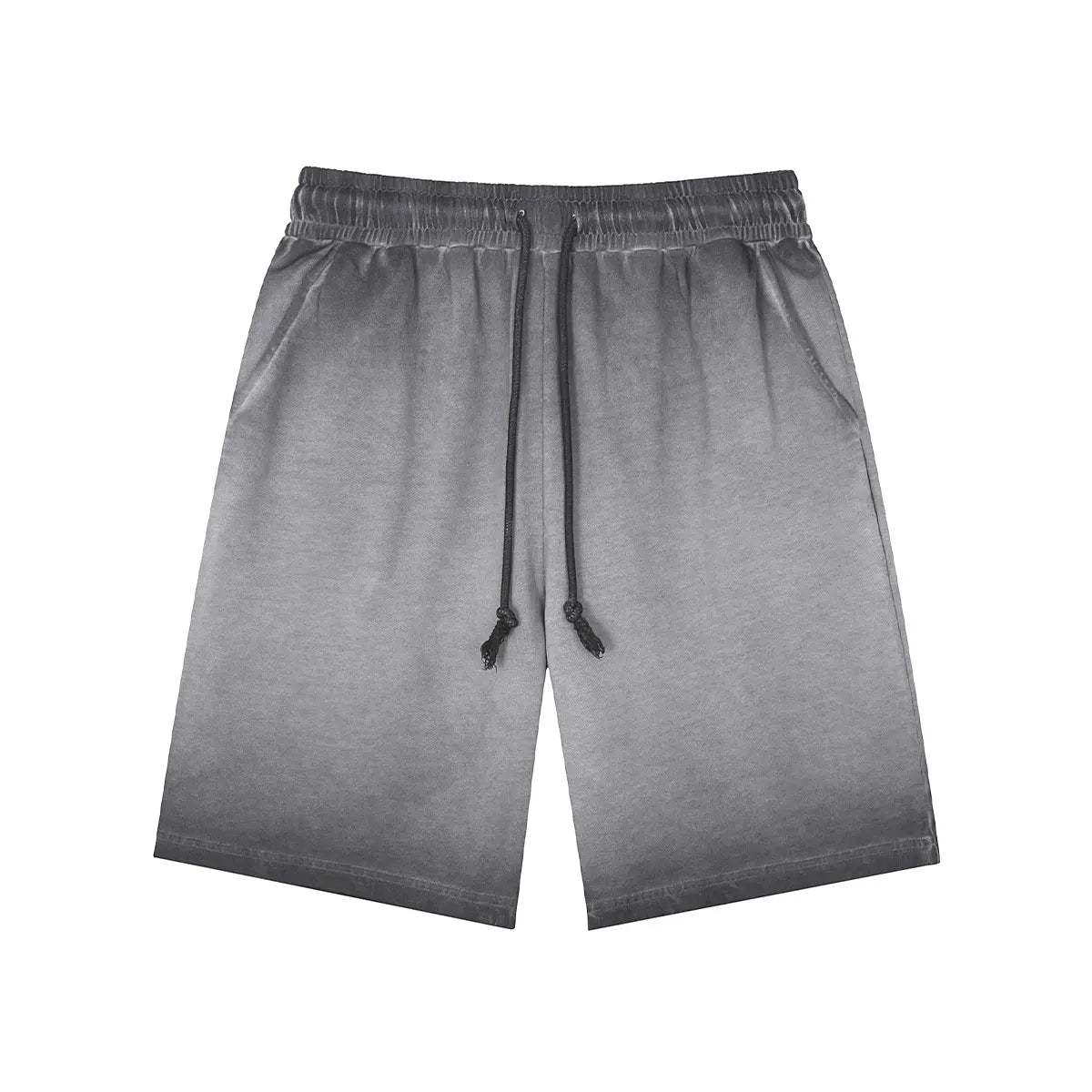 Heavyweight Cotton Supplier Low MOQ Vintage Garment Dye Blank Custom Logo Casual Drawstring Shorts