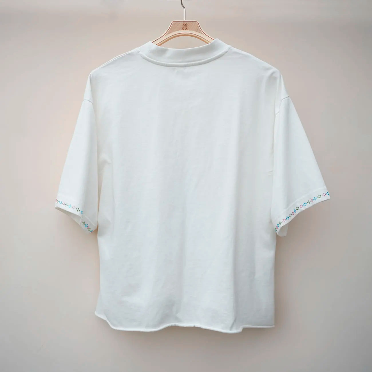 100% Cotton Screen Printing Graphic Tshirt Cut Edge Raw Hem Men Oversized Fit Short Sleeve Rhinestone T Shirt