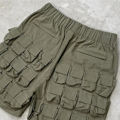 customiza tion utility multi-pocket  men cargo shorts