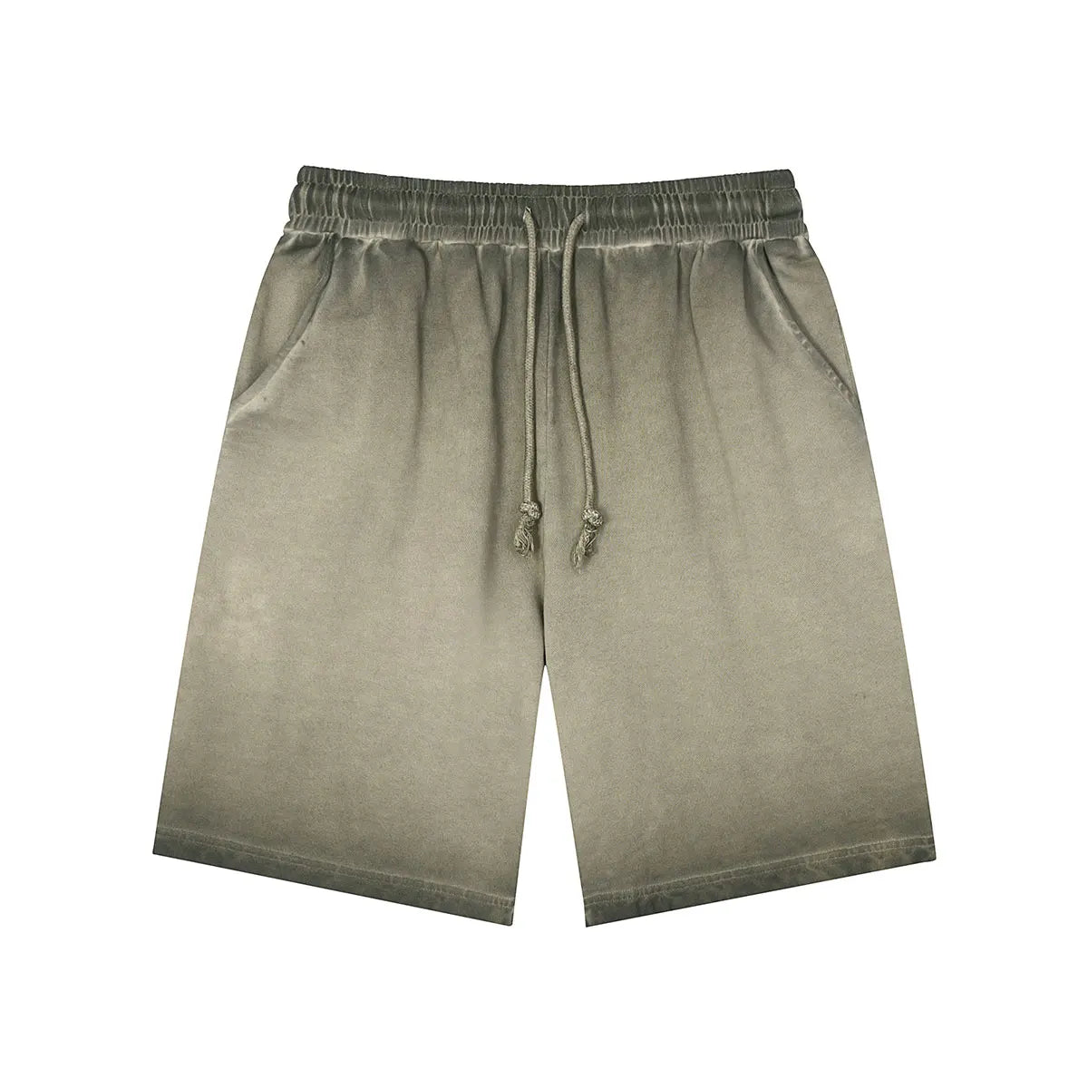 Heavyweight Cotton Supplier Low MOQ Vintage Garment Dye Blank Custom Logo Casual Drawstring Shorts