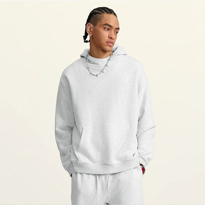 Wholesale Sweatshirts Custom Thick Cotton Oversized Hoodies Unisex Solid Color Blank Pullover Hoodie