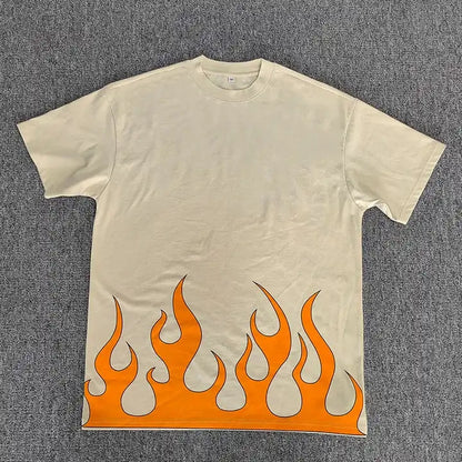 Monster Factory Großhandel, schweres, individuelles DTG-Druck-Übergrößen-Vintage-Y2K-T-Shirt für Herren