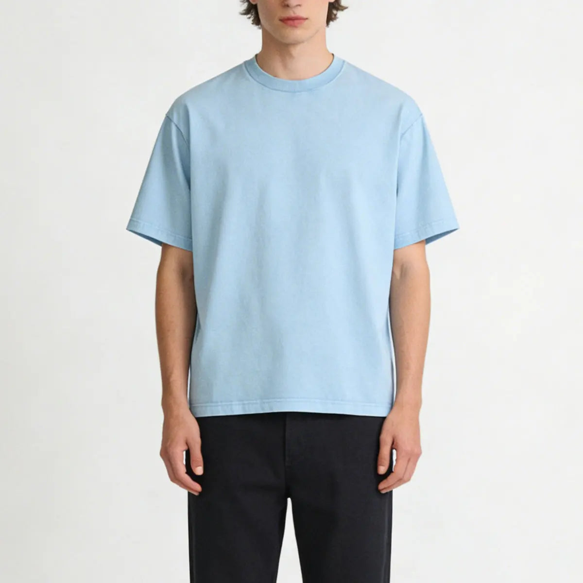 Vintage Fashion Supplier Low MOQ Acid Wash Snowflake Wash Blank Custom Print Mens Oversized T Shirt