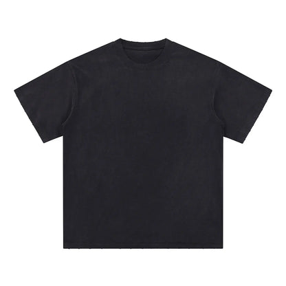 Vintage Fashion Supplier Low MOQ Acid Wash Snowflake Wash Blank Custom Print Mens Loose Fit T Shirt