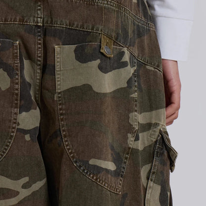 100% Cotton Cargo Shorts Men Streetwear Shorts Custom Allover Camo Printed Mens Utility Tactical Shorts