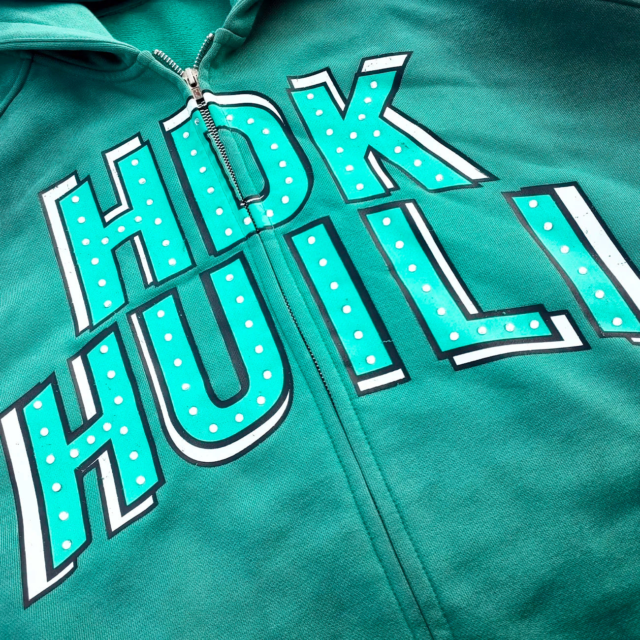 100% Cotton Heavyweight Zipper Hoodies Custom Screen Printed Men Oversized Fit Vintage Washed Rhinestone Sunfaded Hoodie