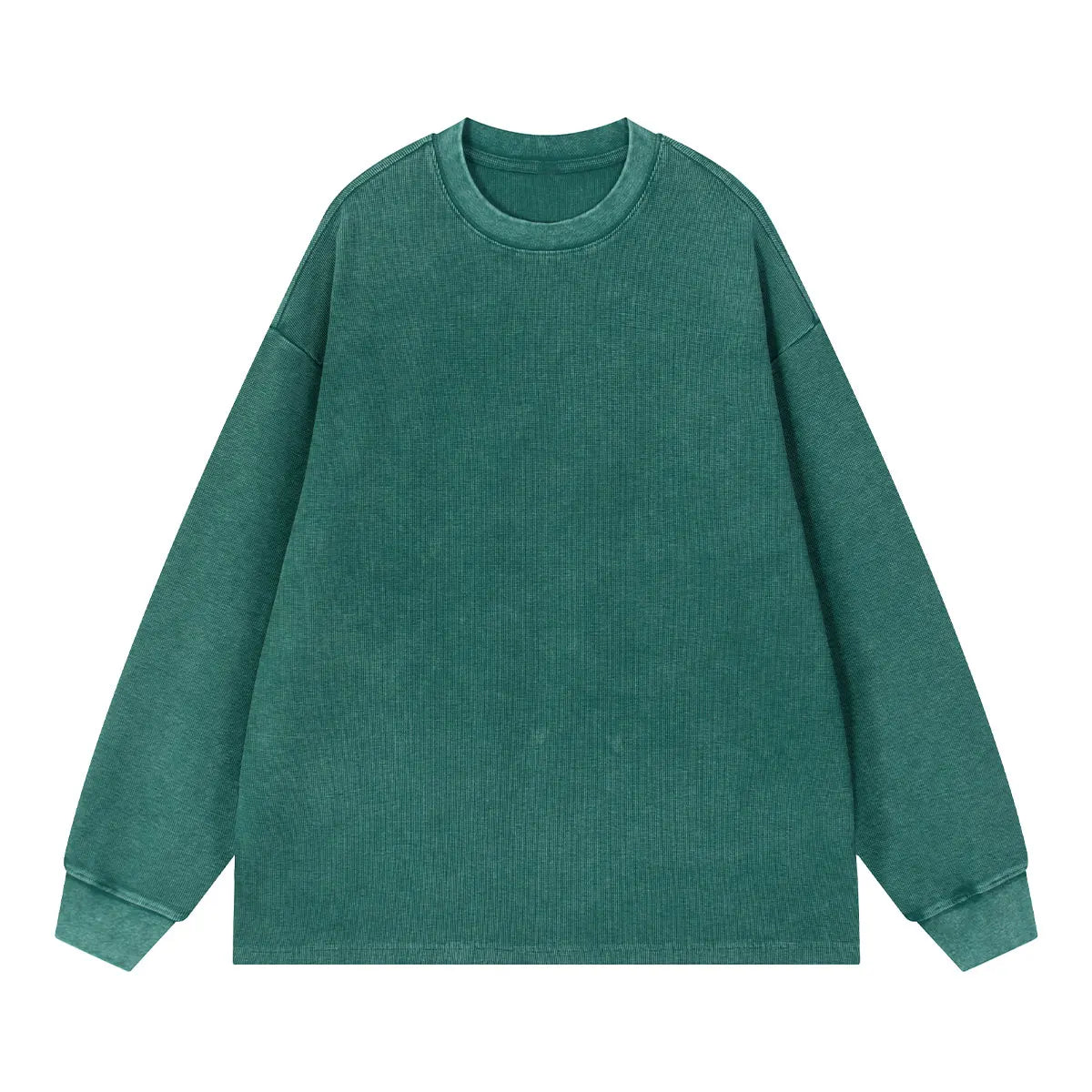 Heavyweight Cotton Supplier Low MOQ Vintage Garment Dye Blank Custom Logo Casual Gradient Crewneck Sweatshirt