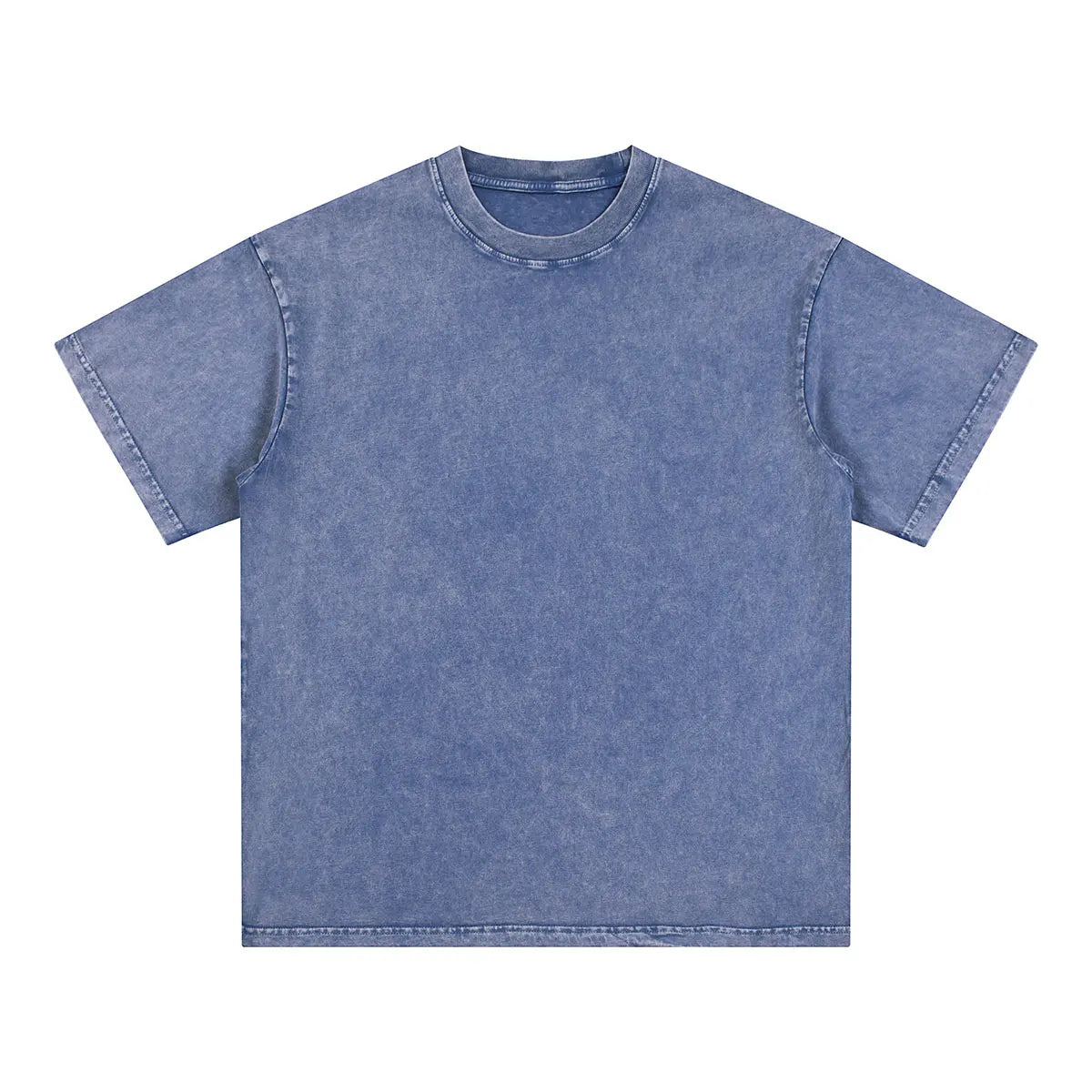 Vintage Fashion Supplier Low MOQ Acid Wash Snowflake Wash Blank Custom Print Mens Loose Fit T Shirt