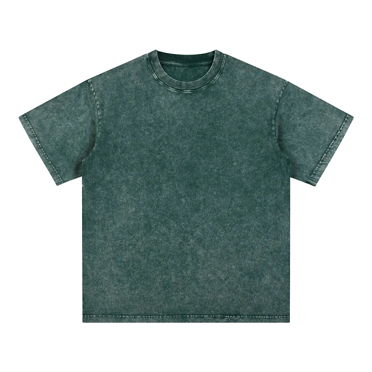 Vintage Fashion Supplier Low MOQ Acid Wash Snowflake Wash Blank Custom Print Mens Loose Fit T Shirt