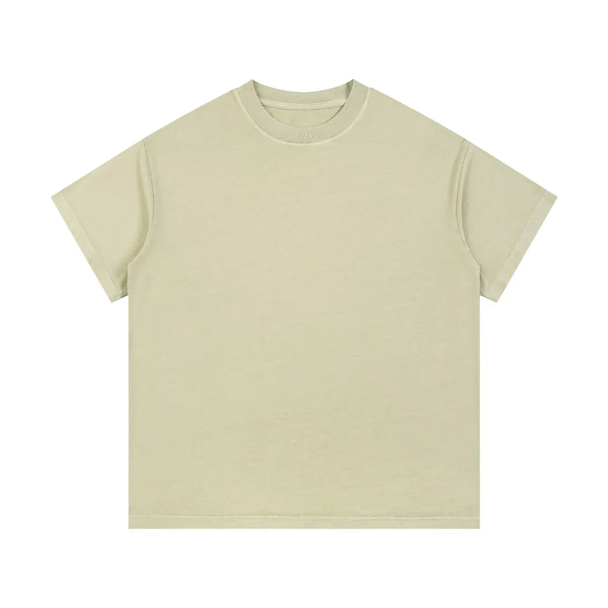 Heavyweight Cotton Supplier Low MOQ Vintage Washed Blank Custom Logo Casual Crewneck Tee