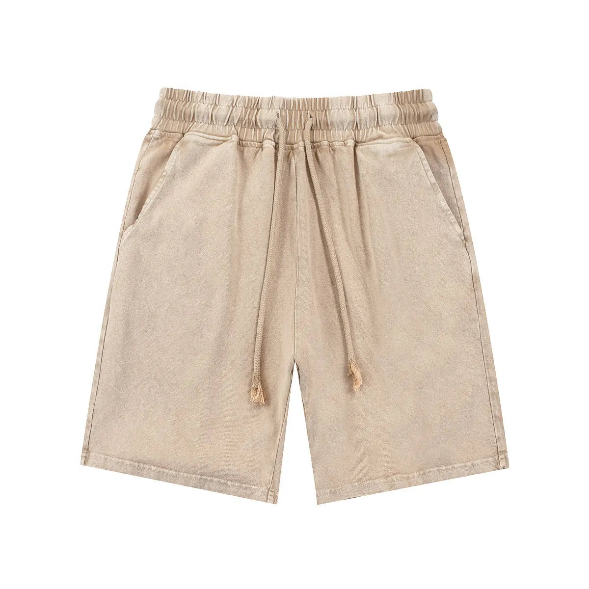 Essential Fashion Supplier Low MOQ Vintage Acid Wash Blank Custom Logo Mens Loose Fit Washed Shorts