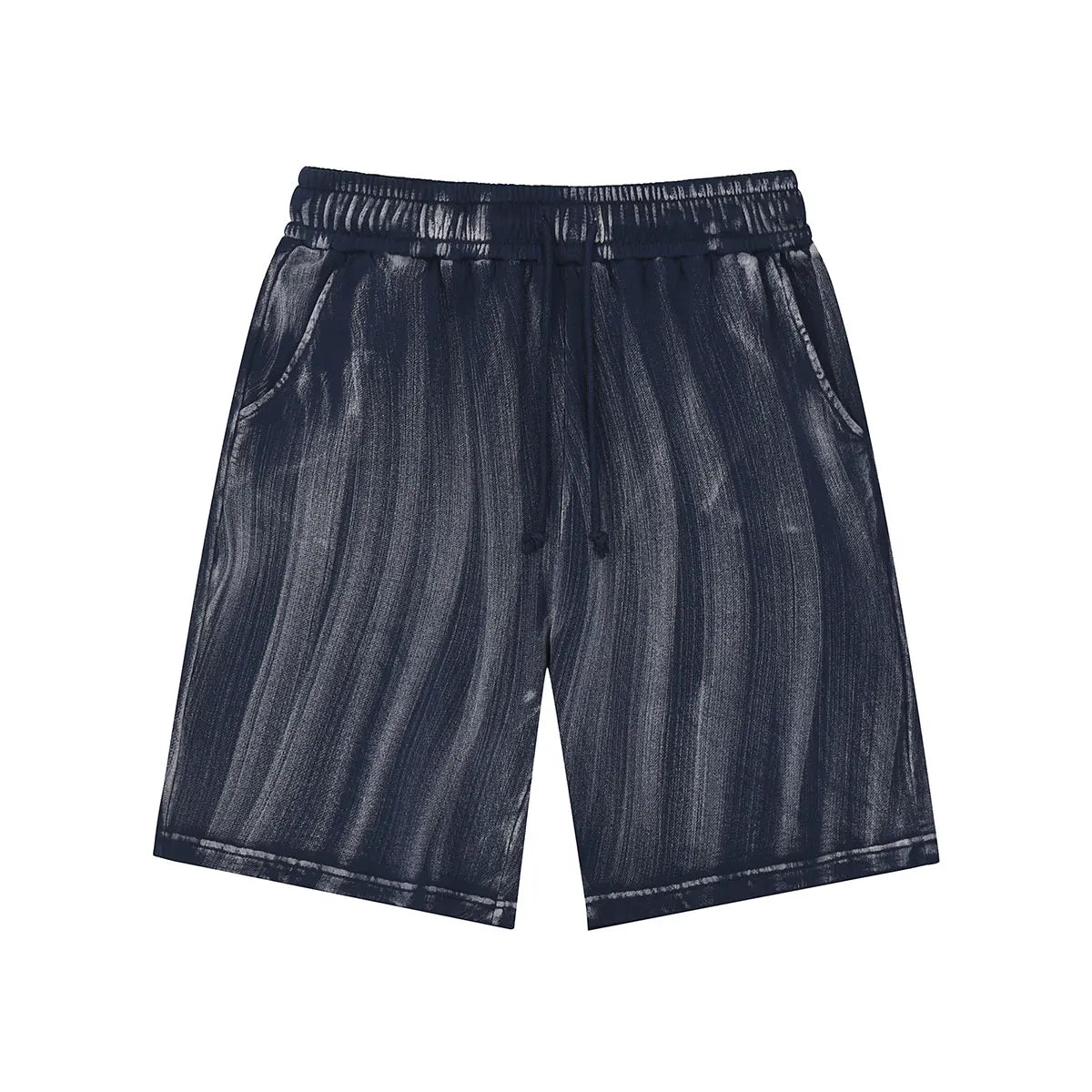 Heavyweight Cotton Supplier Low MOQ Acid Wash Garment Dye Blank Custom Print Casual Drawstring Shorts