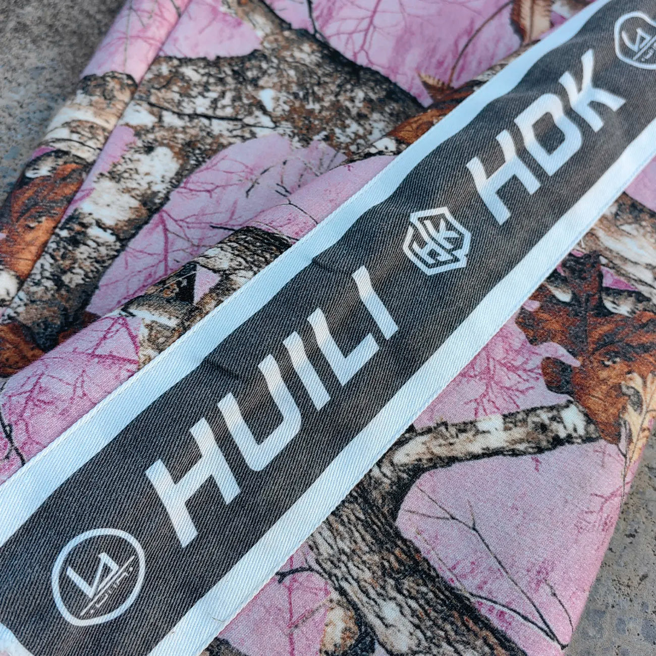 Unisex Oversized Wide Leg Track Pants Custom Allover Printed French Terry Men Raw Hem Pink Camo Sweatpants