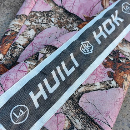 Unisex Oversized Wide Leg Track Pants Custom Allover Printed French Terry Men Raw Hem Pink Camo Sweatpants