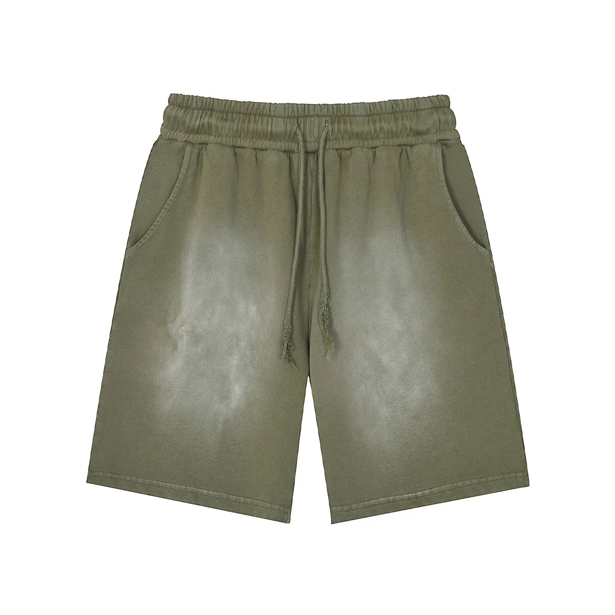 Vintage Fashion Supplier Low MOQ Acid Wash Garment Dye Blank Custom Print Mens Loose Fit Summer Shorts