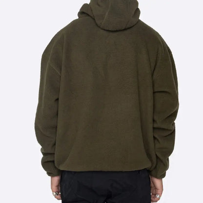 Heavyweight winter thick wool blank plain hoodie