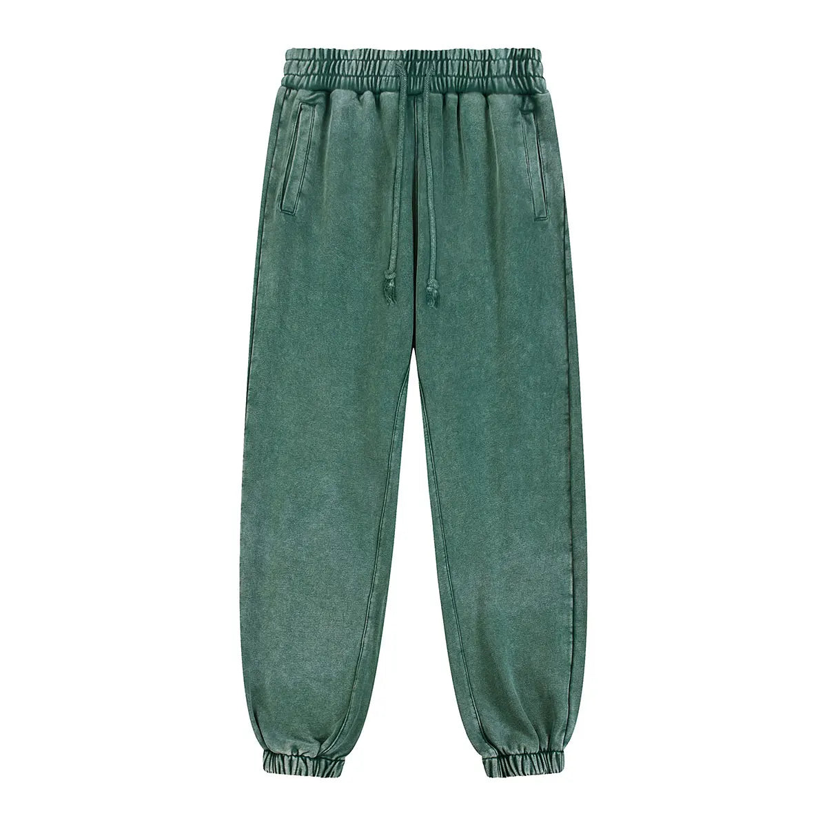 Heavyweight Cotton Supplier Low MOQ Acid Wash Snowflake Wash Blank Custom Print Casual Tapered Sweatpants