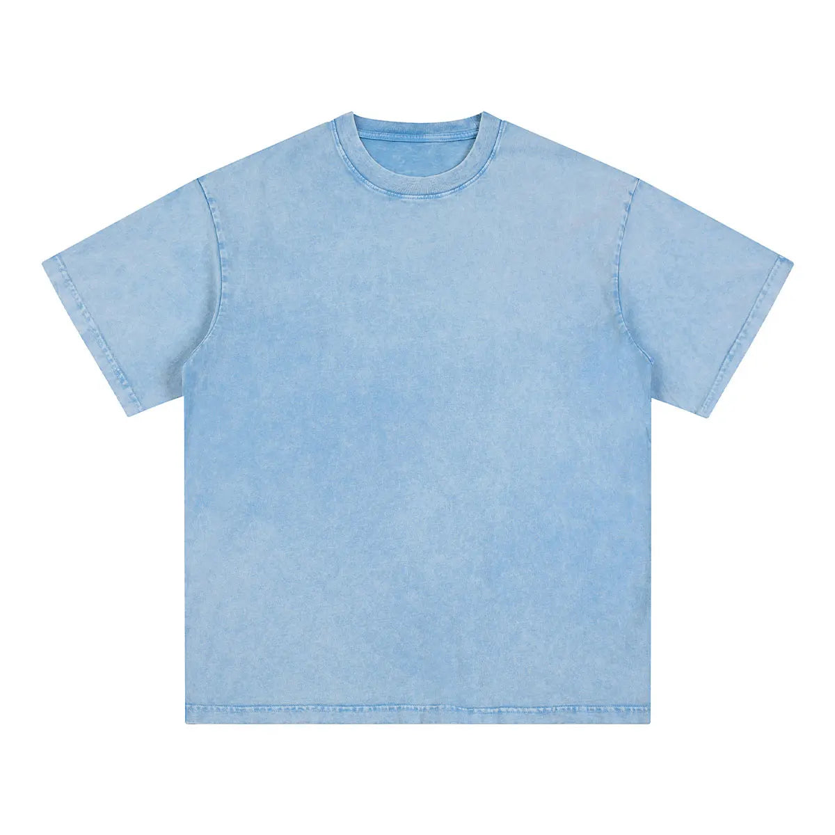 Vintage Fashion Supplier Low MOQ Acid Wash Snowflake Wash Blank Custom Print Mens Loose Fit T Shirt
