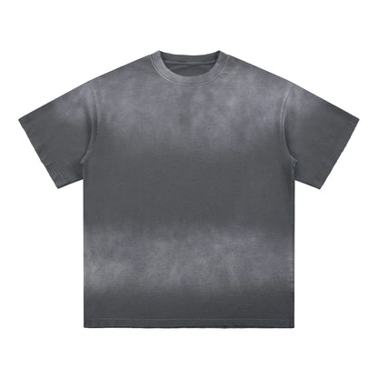 Vintage Fashion Supplier Low MOQ Acid Wash Garment Dye Blank Custom Print Mens Loose Fit T Shirt