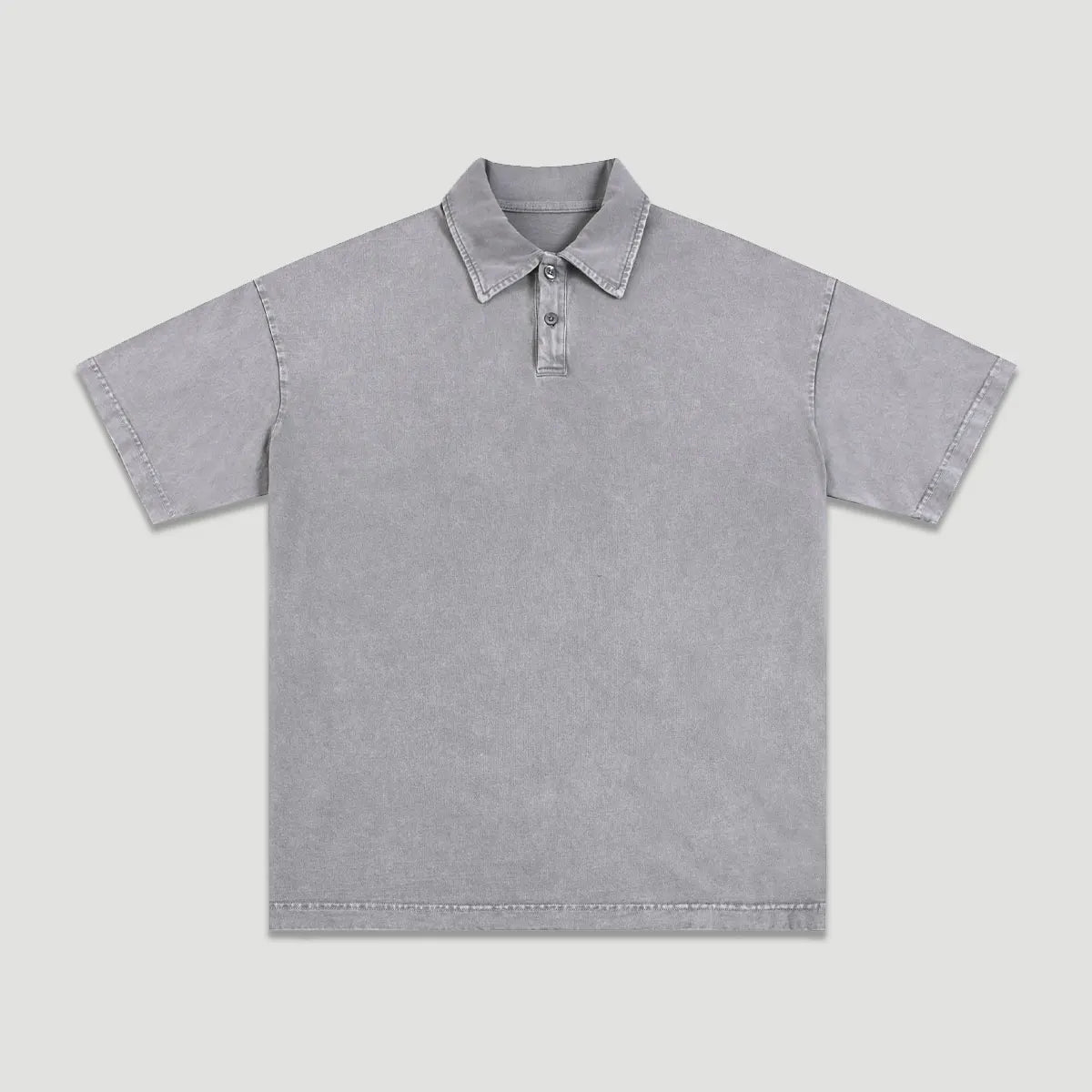 Customizable Casual Manufacturer Supplier Low MOQ Vintage Acid Wash Blank Custom Print Custom Logo Mens Short Sleeve Polo