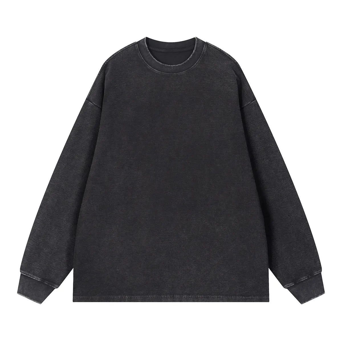 Heavyweight Cotton Supplier Low MOQ Vintage Garment Dye Blank Custom Logo Casual Gradient Crewneck Sweatshirt
