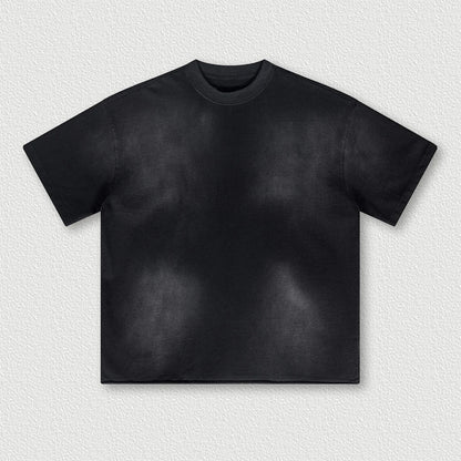 Manufacturer Vintage Wash T-shirt High Quality Short Sleeve Plus Size T-shirts Custom Logo Printing