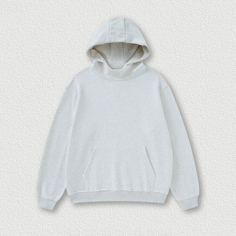 Huili Wholesale Sweatshirts Custom Thick Cotton Oversized Hoodies Unisex Solid Color Blank Pullover Hoodie