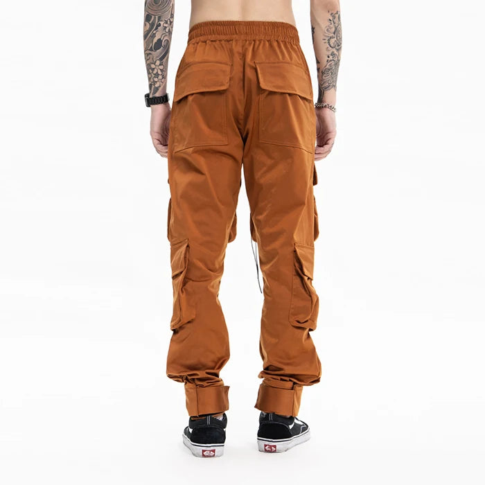 Huilin Factory Oem Mens Cargo Pants Gyms Fitness Sportswear Trouser Men Casual Jogger Pant High Street Joggers Sweatpants