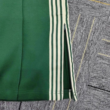 Clothing Suppliers Oem Customized Stripe Tape Side Sports Pants Men Custom Logo Patched Flare Leg Jersey Sweatpants