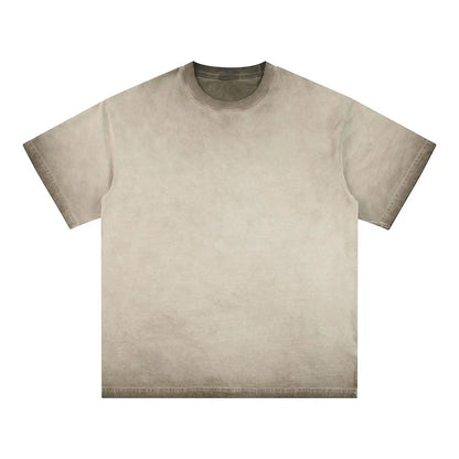 Vintage Fashion Supplier Low MOQ Acid Wash Snowflake Wash Blank Custom Print Mens Loose Fit T Shirt