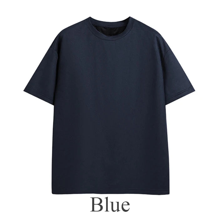 Huilin Oem Manufacturer New Arrival Summer Oversized Unisex Heavyweight T Shirt Custom Suede Fabric Men Plain Blank T Shirt