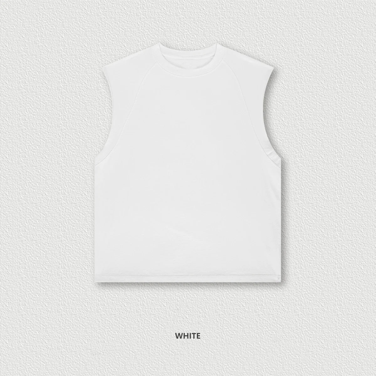 Huili Factory Hot Selling Summer Streetwear Blank Plain Sleeveless T-Shirt Custom Vintage Washed Men Heavy Cotton T Shirt