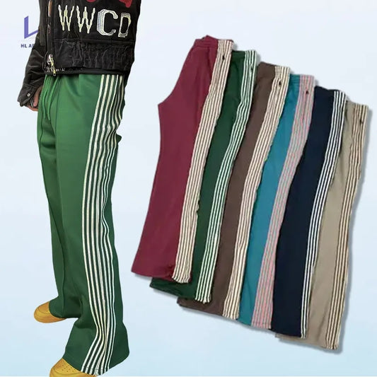 Monster factory wholesale high quality sweatpants stacked pants custom mens flare pants