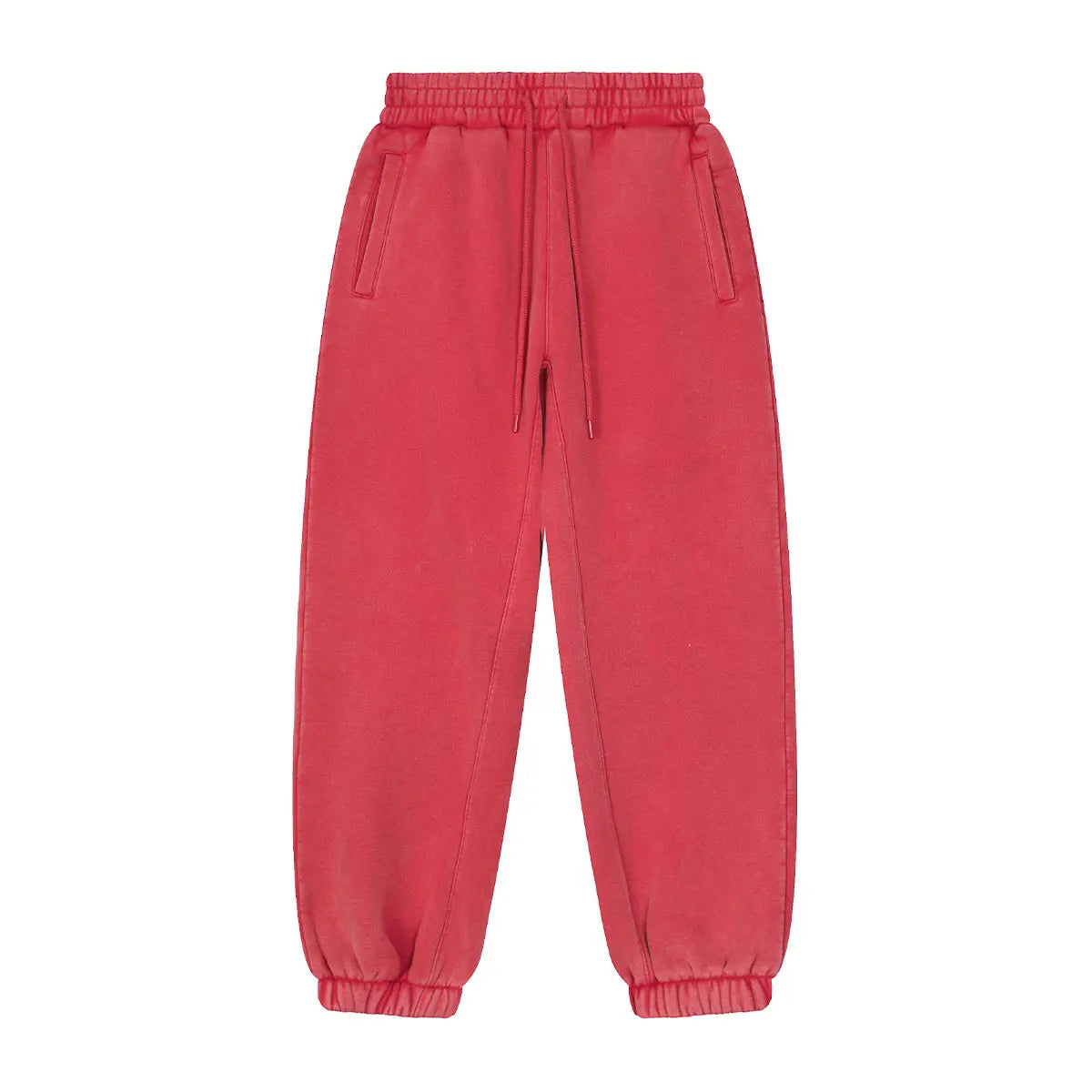 Trending Streetwear Supplier Low MOQ Vintage Fleece Lined Blank Custom Logo Unisex Snowflake Wash Jogger Pants