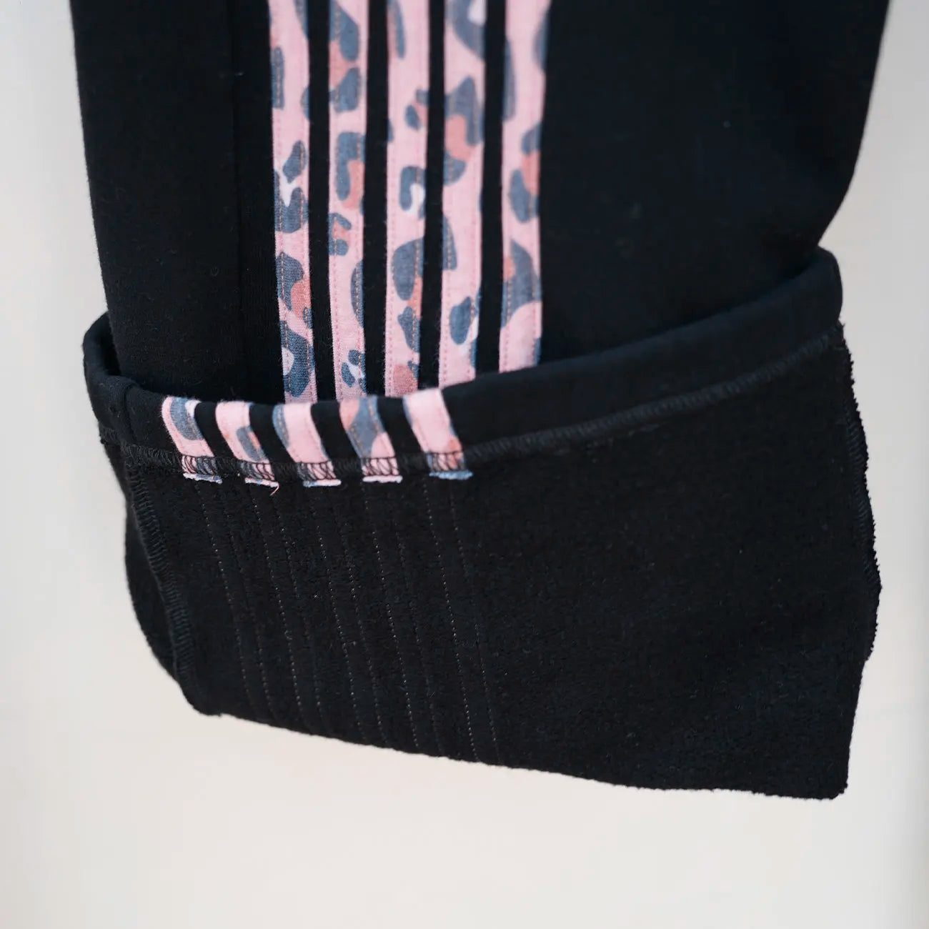 Heavyweight French Terry Sewat Pants Custom Embroidery Logo Mens Oversized Fit Striped Wide Leg Sweatpants