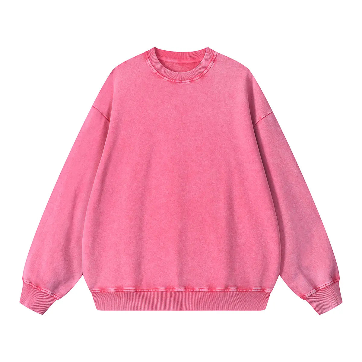 Heavyweight Cotton Supplier Low MOQ Vintage Garment Dye Blank Custom Logo Casual Gradient Crewneck Sweatshirt