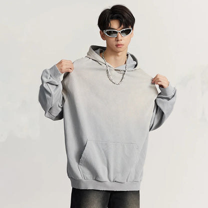 Huili Wholesale Übergröße Unisex 100% Baumwolle Kapuzenpullover Hochwertiger Herren Blank Oversized Plain Hoodie 